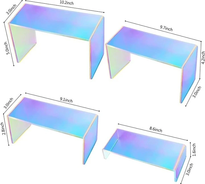 Iridescent Acrylic Display Rack